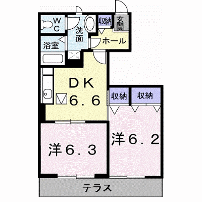 ベルメゾン　ハラダＡ 102【管理NO：1-011973401-01020】 ★家具家電は申し込み後に搬入します★ ★2027年01月上旬入居可能★の物件画像