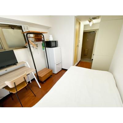 ●2026年4月8日から入居可●ユニオンマンスリー新宿３　319　1R・セミダブル☆人気のデスク＆チェア付き♪■新宿駅・新宿西口駅・西新宿駅利用できます♪の物件画像