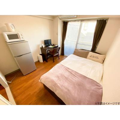 ユニオンマンスリー生田１　110　1R・セミダブル☆安心のオートロック完備＆室内洗濯機♪デスク＆チェア付き♪■小田急線「生田駅」徒歩5分の物件画像