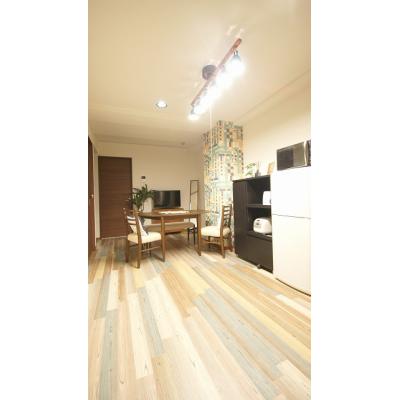 【✨リフォーム済み3LDK✨】ご家族に大人気👨‍👩‍👧‍👦ミソノプラザ401号室☆シングルベッド3台🛏️各部屋デスクチェア付き！無料WIFI・自転車駐輪場🚲の物件画像