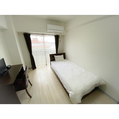 ユニオンマンスリー調布１　605　1R・シングル☆■上層階で眺めのいいお部屋♪デスク＆チェア付き♪京王線で新宿・橋本・八王子まで乗換なしの物件画像