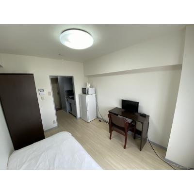 ユニオンマンスリー調布１　605　1R・シングル☆■上層階で眺めのいいお部屋♪デスク＆チェア付き♪京王線で新宿・橋本・八王子まで乗換なしの物件画像