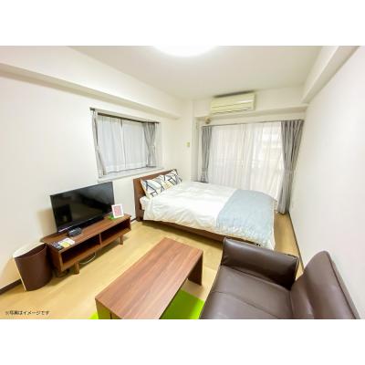 ●2026年5月11日から入居可●ユニオンマンスリー南柏１　302　1R・ダブル・くつろぎstyle☆人気の角部屋♪バストイレ別・独立洗面台♪快適なダブルベッド♪の物件画像