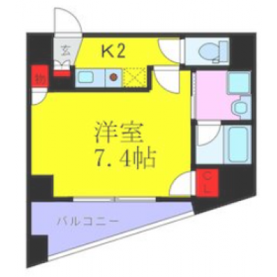 ワールドマンスリー北区同心の間取り図
