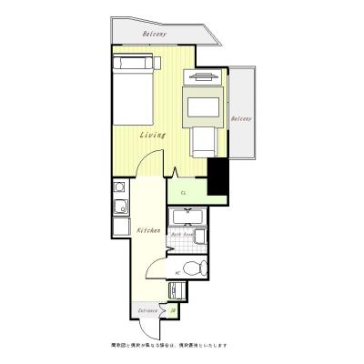 ユニオンマンスリー町田駅前１　302　1K・セミダブル・くつろぎstyleの間取り図