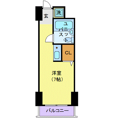 マンスリーリブマックス蘇我ヴィレッジ★『1名入居限定・22平米』≪スマートシリーズ≫の間取り図