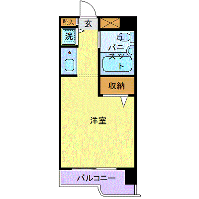 マンスリーリブマックス京成船橋ジョイフル■【1名入居限定】≪スマートシリーズ≫の間取り図