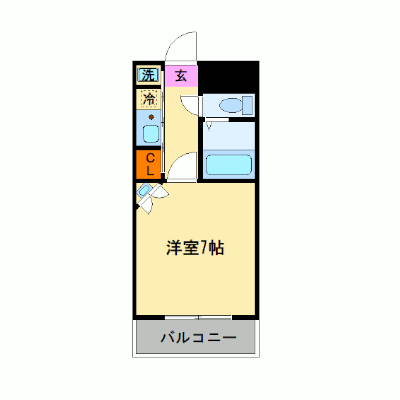 マンスリーリブマックス天神アクシス■【NET無料・セパレート】≪スタンダードシリーズ≫の間取り図