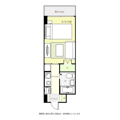 ユニオンマンスリー府中分倍河原２　302　1K・シングル・くつろぎstyle☆■安心のオートロック完備＆室内洗濯機♪ゆったりくつろげるソファ＆ローテーブル付き♪JR南武の間取り図