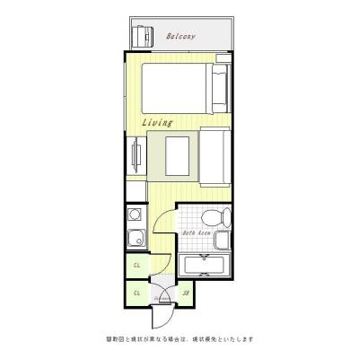 ●2099年1月4日から入居可●ユニオンマンスリー町田３　201　1R・セミダブル・くつろぎstyle☆駅から徒歩10分/オートロック付き/駅前は買い物施設が充実■選べるWi-Fi格安レンタル中！の間取り図