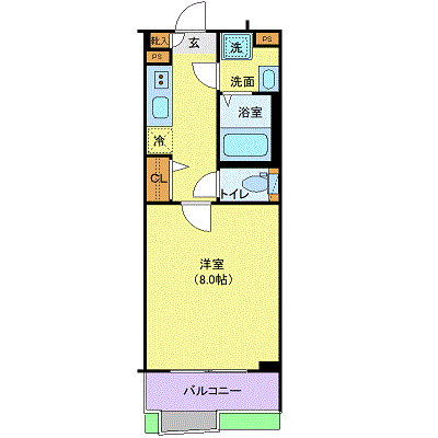 マンスリーリブマックス北池袋パークサイド■『26平米』【ローテーブル・ソファ】≪プレミアムシリーズ≫の間取り図