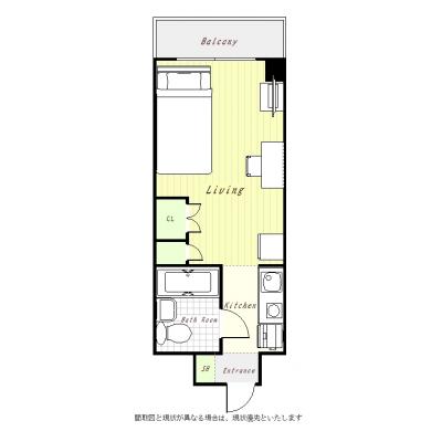 ユニオンマンスリー葛西２　511　1R・セミダブル☆葛西駅の徒歩移動の拠点におススメ！出張・研修・通勤に。電車に乗らない生活を実現♪■選べるWi-Fi格安レンタル中！の間取り図