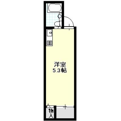 「谷町6丁目駅」徒歩2分｜公園前の閑静な住環境の間取り図