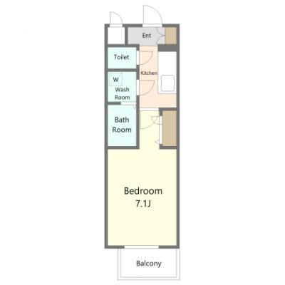 🌸春の新生活応援🌸　賃料60％割引を含む特別価格でご案内✨【お初天神通り商店街が徒歩圏内✨】　レジュールアッシュ梅田リュクス🚭　［No.1403001］の間取り図