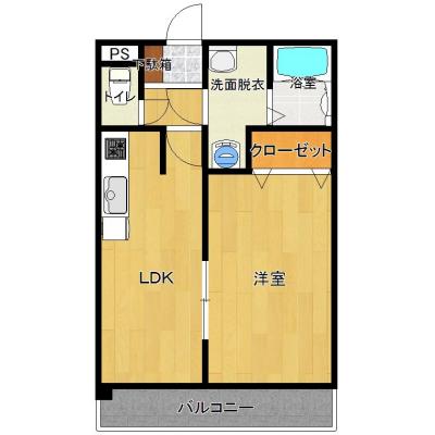 stay@赤崎/佐世保重工業近く/インターネット無料/オートロック・宅配ボックス有/駐車場使用可能ですの間取り図
