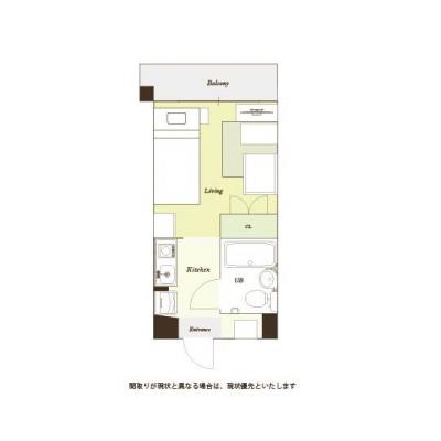 ユニオンマンスリー南林間駅前１　304　1R・シングル・くつろぎstyle☆中央林間・南町田グランベリーパーク・大和の通勤＆通学におススメ！駅徒歩１分なので移動時間を圧倒圧縮！の間取り図