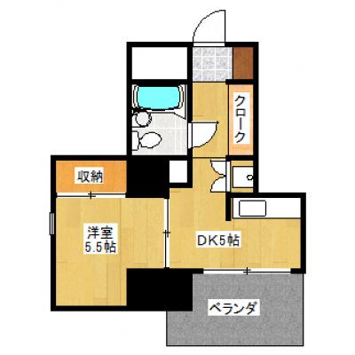 ★Wi-Fi無料★　最寄り駅徒歩約5分！エレベーター完備◎【静岡S6】の間取り図