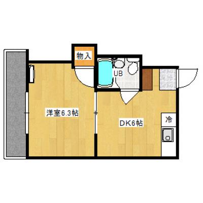 八宝ビル（JR西広島駅徒歩3分・TVモニターホン・周辺飲食店多数）の間取り図