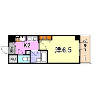 トラスト三宮1【★流行りの食パン屋”乃がみ”すぐ近く★】の間取り図