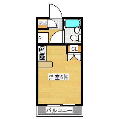 リブロマンスリー静岡駅前S3　★ネット無料★の間取り図