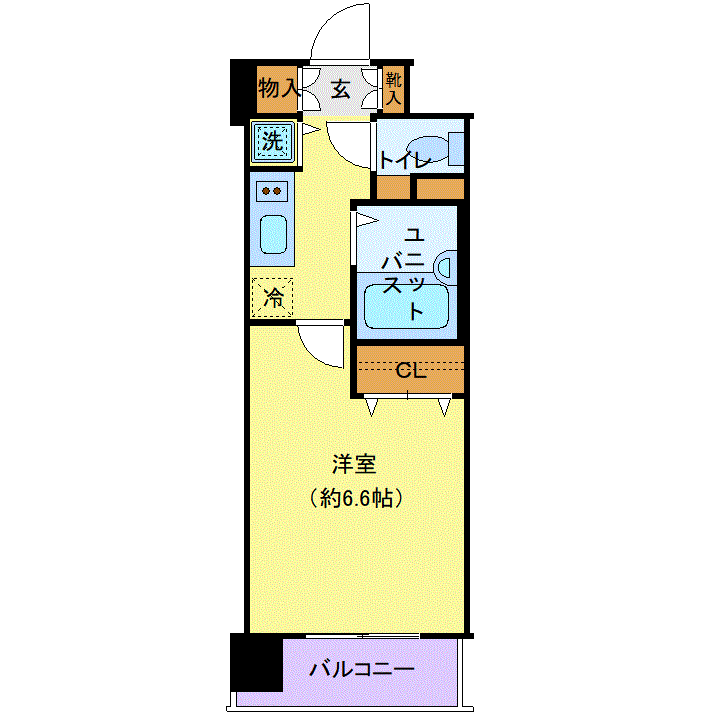 グッドステイ駒沢大学ガラシティ■『浴室乾燥付』【ベーシック】の間取り図