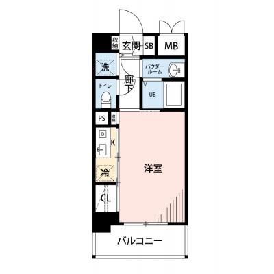 🌟パシオン大阪本町４０【３路線あり、駅徒歩7分！ネット無料】の間取り図