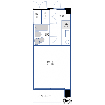 コンシェル西大島１【女性も安心の駅チカ！大好評の羽毛布団ルーム☆】の間取り図