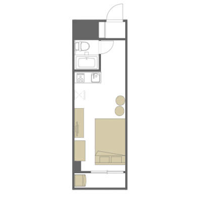 <駅チカ＞スーパー徒歩6分★ゆったりダブル★ネット無料♪シェモワ13の間取り図