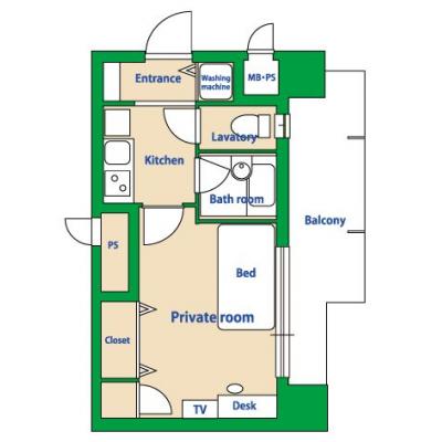 ★ルームイン呉服町Ⅱ★大型デザイナーズ物件★管理良好★の間取り図