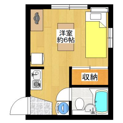 インターネット320M無料♪ペットOK（猫のみ可）★駅徒歩2分の好立地★スーパー・商店街至近！中野駅も利用可能！ＭＨ中野北の間取り図