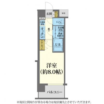 ◣◥◣ Special Sale 実施中 ご契約全期間の賃料「60%OFF」◢◤◢【ネット無制限/浴室乾燥機付き】アスヴェル京都四条　［No.8163030］の間取り図