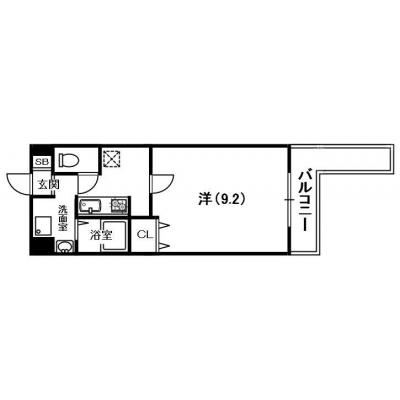 BM1京阪本線枚方市駅徒歩6分　風呂トイレ別の間取り図