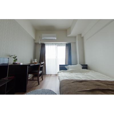 マンスリーライフ新大阪２２◆分譲賃貸・浴室乾燥機付き◆新大阪駅まで徒歩圏内◆セミダブルベッド【禁煙】の間取り図