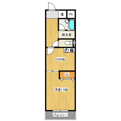 リブロマンスリー東静岡駅前1　★ネット無料★の間取り図