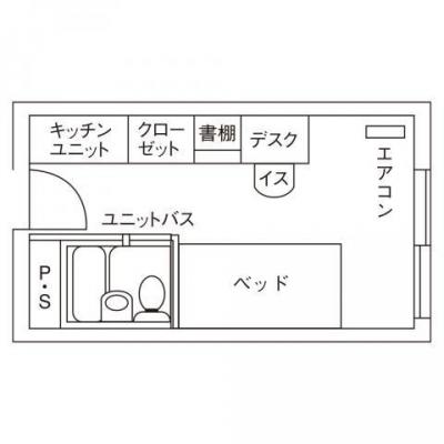 Wi-Fi完備、寝具、水光熱費コミコミ！！★ドミール泉中央★の間取り図