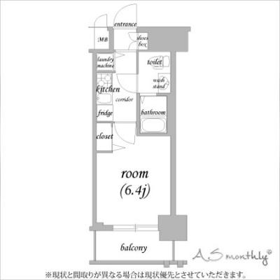 🌟▰▰▰ 2025 “アスヴェル歳末大感謝祭”開催中 ▰▰来年2月からのご予約承っております ◢◤　biz.Monthly西本町　9階🚭 《5004090》の間取り図