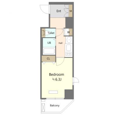 🌟▰▰▰ 2025 “アスヴェル歳末大感謝祭”開催中 ▰▰来年2月からのご予約承っております ◢◤biz.Monthly心斎橋スタイル　12階 🚭 《5185021》の間取り図