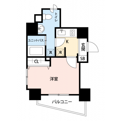 【🎉初期費用オフ｜お得なキャンペーン】【禁煙🚭/Wi-Fi無料🌐】マイナビSTAY初台3　202の間取り図