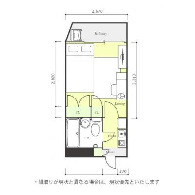 ユニオンマンスリー川口３　204　1K・セミダブル☆◆インターネット固定回線（Wi-Fi）無料の部屋◆コンビニ至近。在宅勤務に便利の間取り図