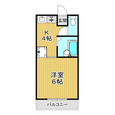 ◆パシオン西宮中央３＜Wi-Fiレンタルあり(有料)＞【✦風呂・トイレセパレート✦西宮駅まで徒歩４分★オートロック付】の間取り図