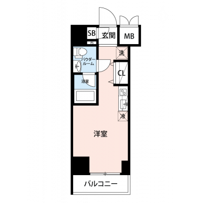 【🎉初期費用オフ｜お得なキャンペーン】【禁煙🚭/Wi-Fi無料🌐】マイナビSTAY川崎2　603の間取り図
