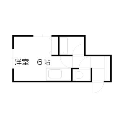 POROKARI小樽駅A/オートロック/駅近/ネット無料の間取り図