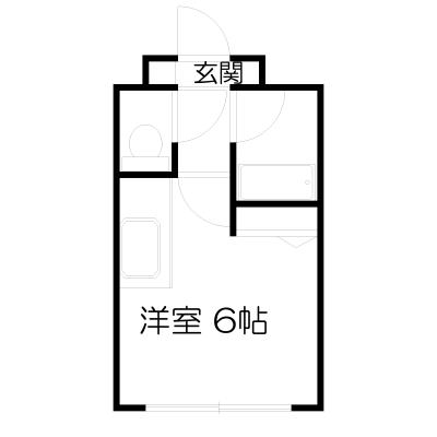 POROKARI小樽駅B/オートロック/駅近/ネット無料の間取り図
