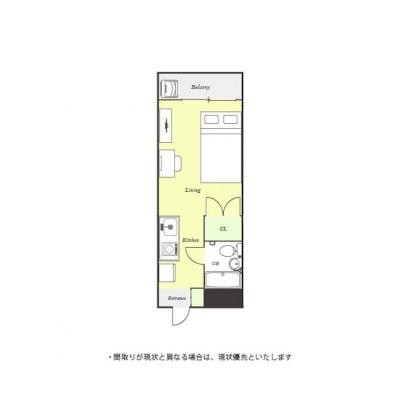 ユニオンマンスリー稲城２　210　1R・セミダブル☆稲城駅徒歩7分/駅前にショッピングモールの「京王リナード稲城」有りの間取り図