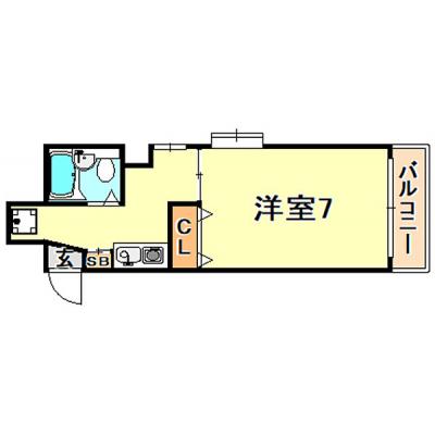 【長期割】1日1,000円OFF！◆パシオン神戸六甲３＜Wi-Fiレンタルあり(有料)＞【オートロック・エレベーター・室内洗濯機置き場あり】の間取り図