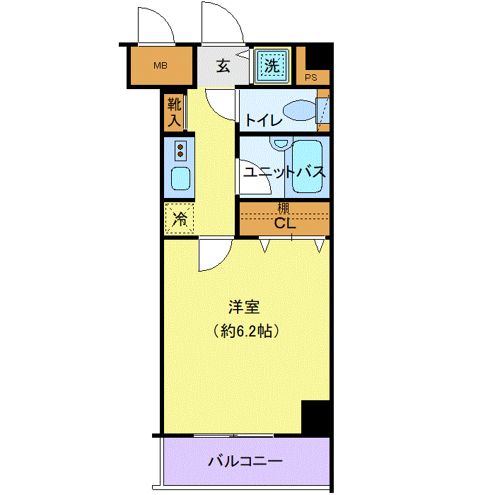 グッドステイ北池袋スパシエルクス■『浴室乾燥付』【ベーシック】の間取り図
