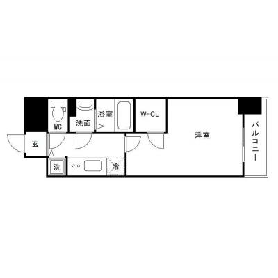 OneLife新栄SOUTH【★室内見学可（※空室状況により、応相談）■Wi-Fi無制限】の間取り図