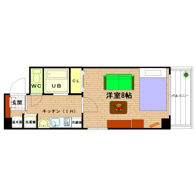 ワールドマンスリー蒲生●オートロック・室内洗濯機・独立洗面台付、全室角部屋！京橋へ好アクセス！！の間取り図