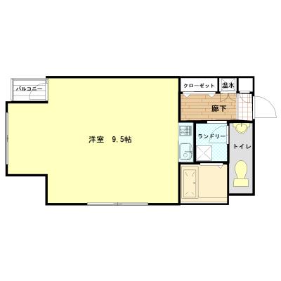ワールドマンスリー北浜★大阪の各ターミナル駅へ好アクセス！設備充実l、ビジネスマンにおすすめです！の間取り図