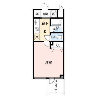 【🍧夏のクールダウン価格！🍧】【禁煙🚭/Wi-Fi無料🌐】マイナビSTAY飯田橋　406の間取り図